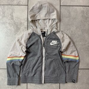 Nike Sportswear Heritage Girls Size L Zip Hoodie Jacket Large Hooded Loose Fit